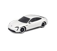 Maisto Tech 582339 Voiture télécommandée Porsche Taycan à l'échelle 1:24 2,4 GHz avec poignée pistolet à partir de 5 ans Blanc 20 cm