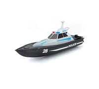 Maisto Tech Bauer Spielwaren RC - Bateau de Police radiocommandé Noir - Jouet Enfant à partir de 8 Ans - Modèle réaliste et Portable - Idée Cadeau Noël et Anniversaire