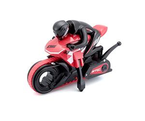 MAISTO TECH RC Moto CYKLONE Rouge - Moto Télécommandée 2,4 GHz pour Enfant dès 5 Ans - Véhicule Radiocommandé Ludique et Original - Design Sportif et Prise en Main Facile