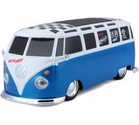 Maisto Tech Voiture Télécommandée VW Van Samba Bleu Blanc Échelle 1:24 Bulli