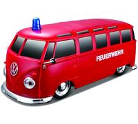 Maisto Voiture Télécommandée VW Bus avec Son et Lumière Bulli Ambulance Pompier