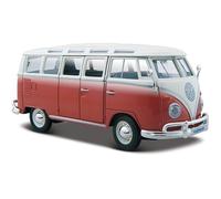 Maisto Volkswagen Van Samba Crème Rouge Échelle 1:24