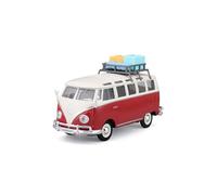 MAISTO VW T1 Bus Samba avec Porte-Bagages - Modèle de Voiture 1:25 - Véhicule de Collection fidèle à l'original - Voiture Jouet avec Volant Mobile, Portes et Capot, à partir de 3 Ans (532471)