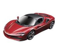 MaistoTech 82334 Ferrari SF90 Stradale 1:24 Véhicule RC débutant électrique Voiture de tourisme propulsion arrière avec accu, chargeur et piles pour lémetteur G