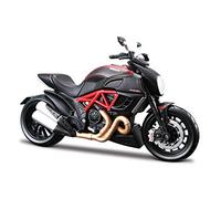 Maistro- Maisto Ducati DIAVEL Carbon Motorbike Build-it-Yourself Die-Cast Model Kit-1:12 Scale Moto, M39196, Coleurs Assorties