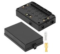 MaItagkam Boîte de Relais de Fusible Automobile Bloc Universel 12V pour Voiture, Camion - Support de Relais de Style 10 Fentes, Porte-Fusible ATC/ATO 15 Fentes