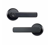 MaItagkam Serrure de Porte Intelligente à Empreinte Digitale, Mot de Passe, Serrure Électronique, Alliage D'Aluminium Noir, pour Chambre à Coucher, Maison, Hôtel, Appartement