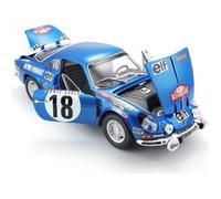 MAITO Voiture Alpine Renault A110 1/18ème - Décoration Monte Carlo - Bleu