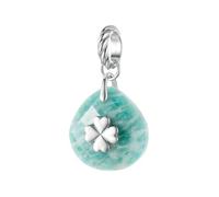 MAITONGG 925 Argent Gemmes Naturelles Améthyste Pendentif Goutte Breloque Arbre Mauvais Œil Perle Fit Collier De Bracelet Pour Femmes