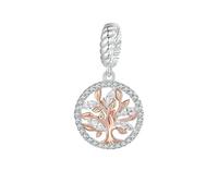 MAITONGG 925 Argent Sterling Petit Prince & Rose Breloque Perle Campanule Princesse Coeur Croix Coquillage Pendentif Fit Diy Bracelet Bijoux
