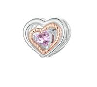 MAITONGG 925 Argent Sterling Petit Prince & Rose Breloque Perle Campanule Princesse Coeur Croix Coquillage Pendentif Fit Diy Bracelet Bijoux