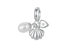 MAITONGG 925 Argent Sterling Petit Prince & Rose Breloque Perle Campanule Princesse Coeur Croix Coquillage Pendentif Fit Diy Bracelet Bijoux