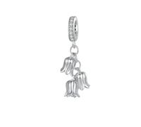 MAITONGG 925 Argent Sterling Petit Prince & Rose Breloque Perle Campanule Princesse Coeur Croix Coquillage Pendentif Fit Diy Bracelet Bijoux