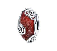 MAITONGG 925 Argent Sterling Petit Prince & Rose Breloque Perle Campanule Princesse Coeur Croix Coquillage Pendentif Fit Diy Bracelet Bijoux