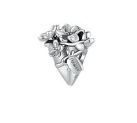 MAITONGG 925 Argent Sterling Petit Prince & Rose Breloque Perle Campanule Princesse Coeur Croix Coquillage Pendentif Fit Diy Bracelet Bijoux