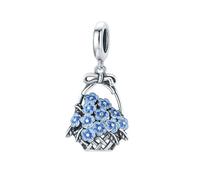MAITONGG Marguerite Fleur Breloques 925 Argent Sterling Mariage Perles Vintage Pendentif Bricolage Bracelet Collier Fabrication De Bijoux