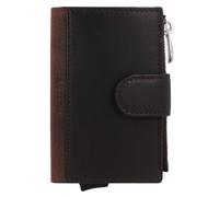 Maître Bundenbach C-Four Étui pour cartes de crédit Protection RFID Cuir véritable 10 cm brun