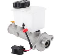 Maître-Cylindre De Frein Avec Réservoir No.Bj0P43400 Pour Mazda Protege 1999-2000 Maître-Cylindre Hydraulique Tonalité Argentée, Alliage D'Aluminium Blanc, Plastique 1 Pc