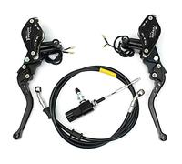 Maître-cylindre d'embrayage hydraulique de 22 mm pour moto 22 mm - Kit de leviers CNC compatibles avec moto tout-terrain, moto, scooter, Pit Bike ATV (noir)