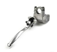 Maître Cylindre Frein Ajustable pour Honda CRF250X 2004-13 | Alliage d'aluminium pour robuste, finition argent, boulon pour banjo 10mm, position droite, résistance à pour la corrosion