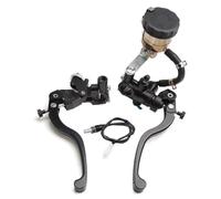 Maître cylindre frein avant Pompe d'embrayage de frein Radial pour moto, maître-cylindre, poignée de levier hydraulique pour Yam&aha, Dirtbike électrique(Red AB 16mm)