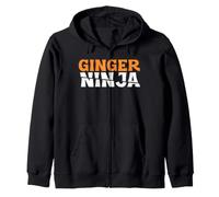 Maître d'arts Martiaux rousse Irlandaise rousse Gingembre Ninja Sweat à Capuche