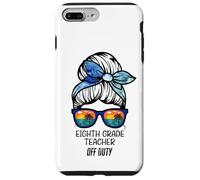 Maître de huitième année Hors Service Chignon de Plage drôle Enseignant Coque pour iPhone 7 Plus/8 Plus