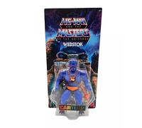 Masters of the Universe Origins Webstor Figurine articulée 14 cm de la collection Cartoon, méchant avec 16 points d'articulation, accessoires et mini-bande dessinée, HYD36