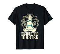 Maître de méditation Hatha Asanas Kundalini Ashtanga Yoga T-Shirt Graphique avec Valeur