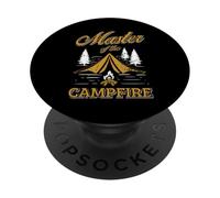 Maître du feu de Camp PopSockets PopGrip Adhésif
