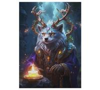 Maître du feu Puzzles en Bois 300 Pièces Adultes, Poster Jigsaw Puzzle, Design Unique Jouet Éducatif pour Adolescents Et Enfants 42×30cm