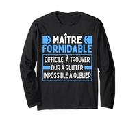 Maître Formidable Remerciements Enseignants Maitres D'école Manche Longue