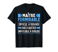 Maître Formidable Remerciements Enseignants Maitres D'école T-Shirt