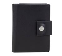 Maître Henau Dawina Porte-monnaie Protection RFID Cuir véritable 12.5 cm bleu