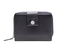 Maître Henau Diethilde Porte-monnaie Protection RFID Cuir véritable 12.5 cm bleu
