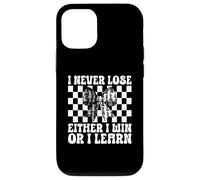 Maître Joueur d'échecs I Never Lose Either I Win Or I Learn Coque pour iPhone 12/12 Pro