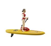Bruder Figurine Maître-nageur bworld avec Stand up Paddle