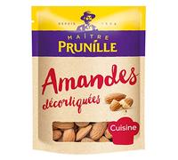 MAÎTRE PRUNILLE - Amandes Décortiquées - Fruits Secs - Riche En Vitamine E, Phosphore Et Source De Calcium - Idéal pour la Cuisine - Sachet 400 g