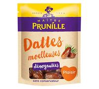 MAÎTRE PRUNILLE - Dattes Moelleuses - Fruits Secs Plaisir - Dattes Dénoyautées Deglet Nour - Source De Magnésium, Potassium, Phosphore - Aide À Réguler Le Transit - Sans Conservateur - Sachet 500 g