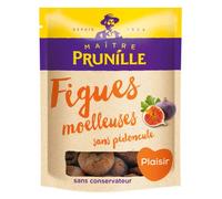 MAÎTRE PRUNILLE - Figues Moelleuses Sans Pédoncule - Fruits Secs Plaisir - Riches En Fibres Et En Antioxydants - Pour Un Snack Ou À Cuisiner - Sans Conservateur - Sachet 500 g