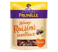 MAÎTRE PRUNILLE - Mélange de Raisins Moelleux - Fruits Secs Plaisir - Riches En Calcium, Fer Et Magnésium - Savoureux, Énergétiques et Équilibrés - Idéal en Snack - Sachet 500 g