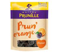 MAÎTRE PRUNILLE - Prun'Orange Avec Noyaux - Fruits Secs Plaisir - Riche En Fibres Et Potassium - Origine France - Label IGP - Sachet 500 g
