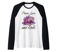 Maître Reiki Yoga Chakra Pilates Paix Amour et Reiki Manche Raglan
