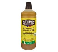 Maître Savon de Marseille Savon noir avec huile de lin 1L - arôme Verveine Citron
