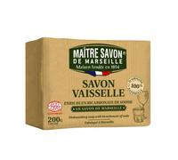 Maître Savon de Marseille Savon solide Lave-vaisselle enrichi en bicarbonate Ecocert 200g