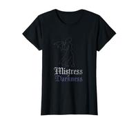 Maîtresse des ténèbres Calligraphie Gothique Punk crâne T-Shirt