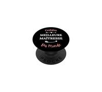 Maitresse école Certifiée Meilleure maîtresse PopSockets PopGrip Adhésif