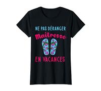 Maîtresse en vacances cadeau maitresse d'école original T-Shirt