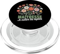 Maîtresse Je Cultive Les Esprits école Floral Atsem ou Prof PopSockets PopGrip pour MagSafe