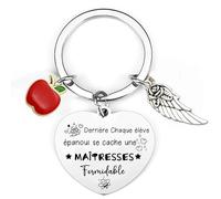 Maîtresse Porte Clés Cadeau Femme Anniversaire Merci d'École